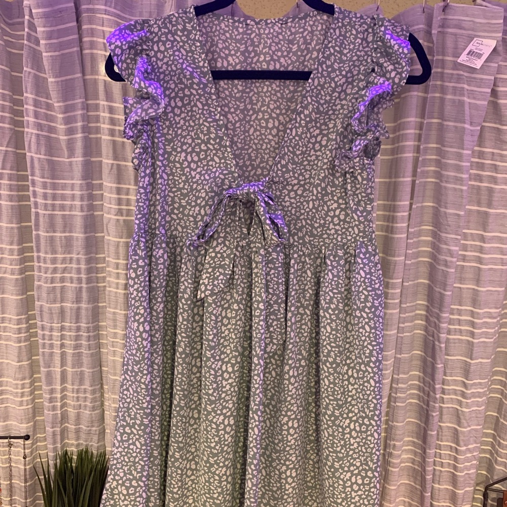 Green summer dress